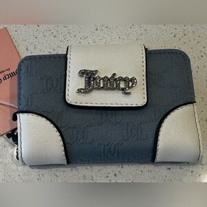 Juicy Couture Denim Blue and Cream Wallet